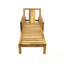 Chaise longue d'extérieur à dossier réglable en bois avec coussin moelleux-197281996