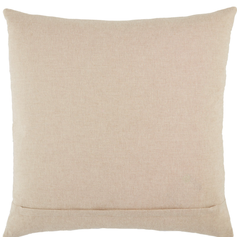 Gretchen Geometric Cotton Throw Pillow, Beige, Down