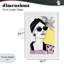 «The Rebel Muse», reproduction sous verre encadrée, design par Andrea Haase-414566897-414566910