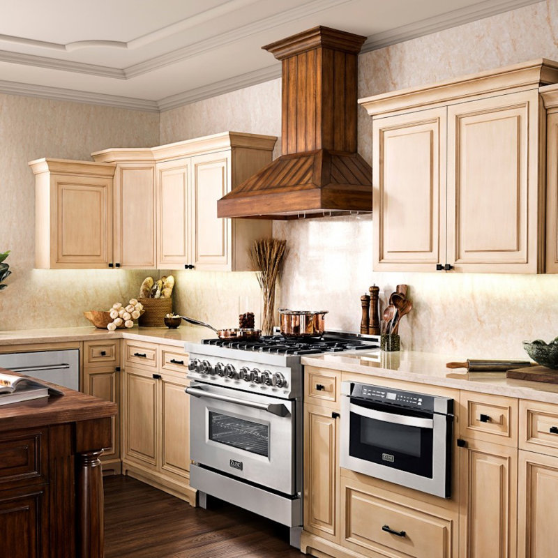 ZLINE Range Hood Chimney Extension for 12 ft. Ceilings, Rustic Light