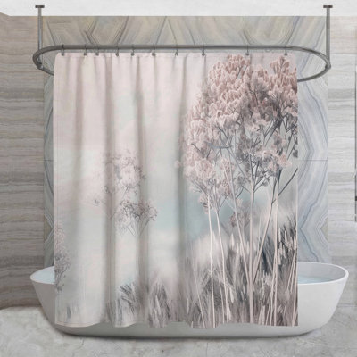 Misty meadow Shower Curtain - Nature Bathroom Decor 16601