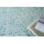 Ink Blot Wool Abstract Area Rug in Turquoise/Gray-2023274734