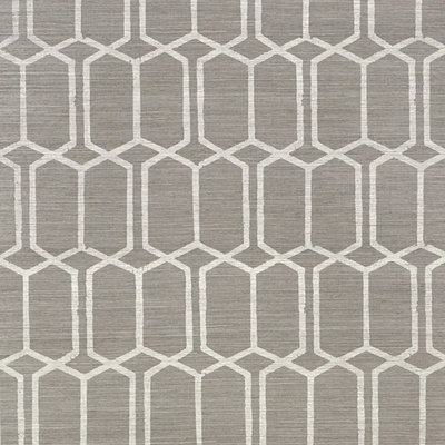 Modern Trellis Hemp Shimmer Wallpaper
