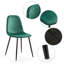 Psomas 47cm H Velvet Upholstered Metal Side Chair-1706478024