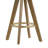 Set of 2 Asta Dark Washed Wood Bar Stool with Low Back Fabric Seat-1032050125