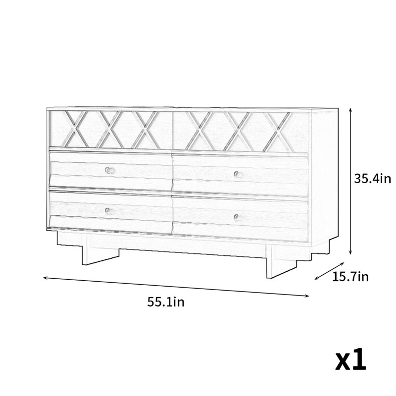 French Style Practical Exquisite Sideboard