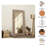 Full Length Mirror | Decorative Framed Mirror | Rustic White Wood Hand carved Rectangle Mirror Accent, 36 x 72" | Floor Mirror
