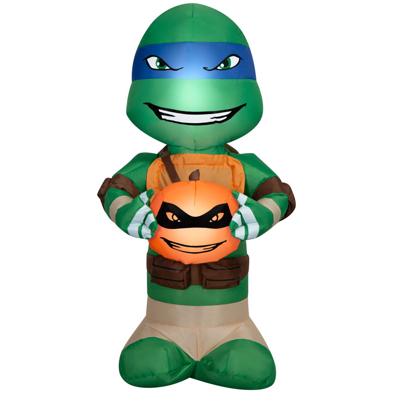 Airblown Big Head Leonardo with Pumpkin Nick