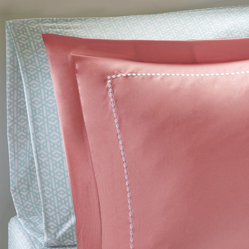 Édredon pour chambre simple TG, Édredon pour lit simple TG + 8 pièces supplémen, Corail