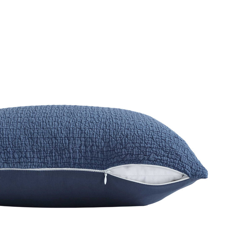 Nautica Wave Texture Throw Pillow, Navy
