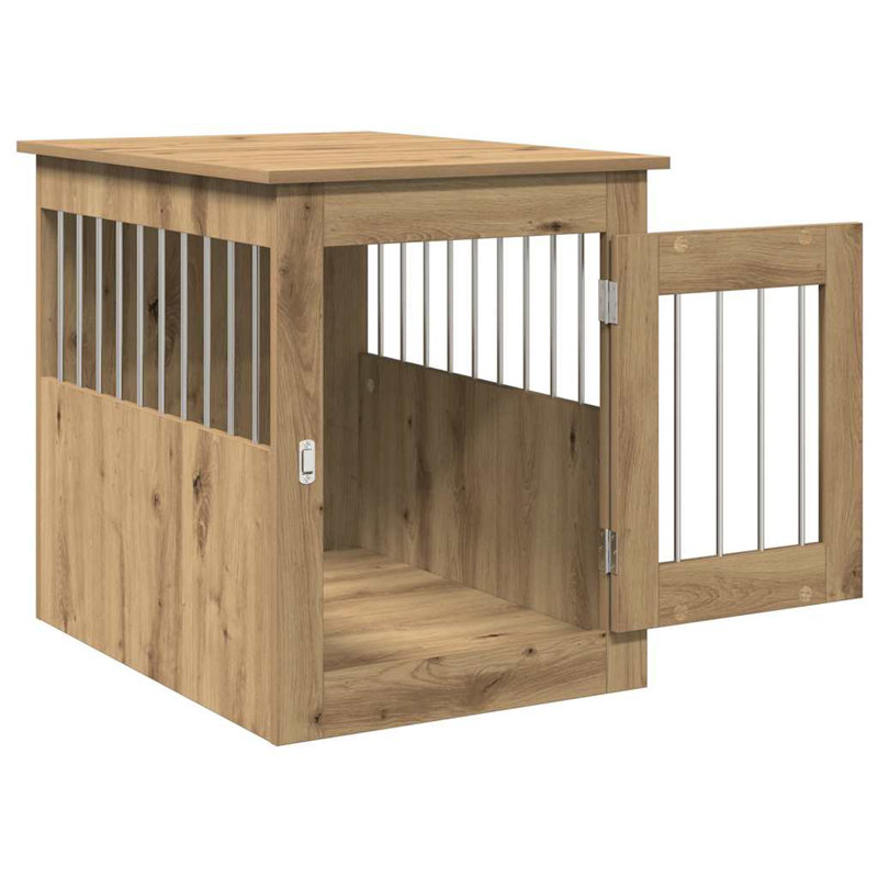 Pet Crate, 65cm H x 55cm W x 75cm D, Artisan Oak