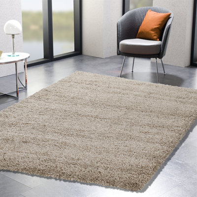 Solid Colour Shag Area Rug