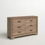 Commode double 6 tiroirs Eleora