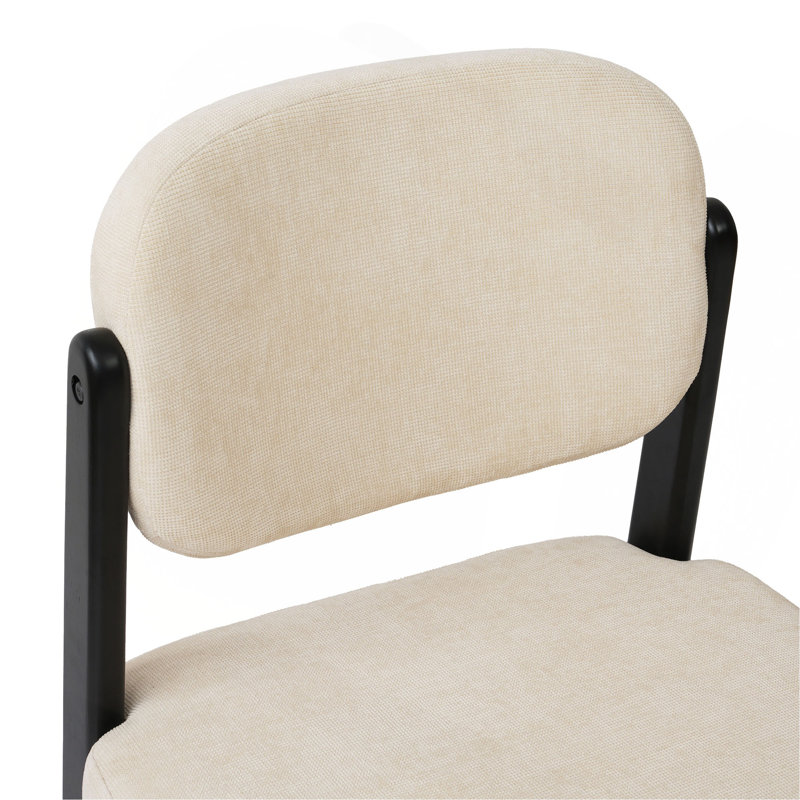 Chaise de salle à manger unie, en tissu respirant avec housse souple, fauteuil, pour salle à manger/bureau, ensemble de 4., 4