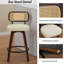 Ensemble de 3 tabourets de bar pivotants de style Mid-Century de 26 po pour îlot de cuisine-2096100886-2096100889