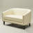 Boney Tufted Faux Leather Upholstered Small Loveseat-2000466199