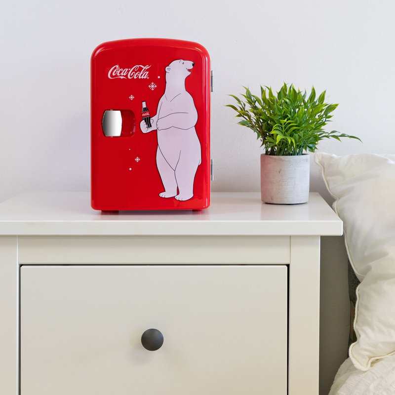 Coca Cola 4.2 Qt. Countertop Mini Fridge, Red