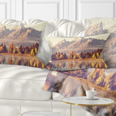 Landscape Reversible Throw Pillow