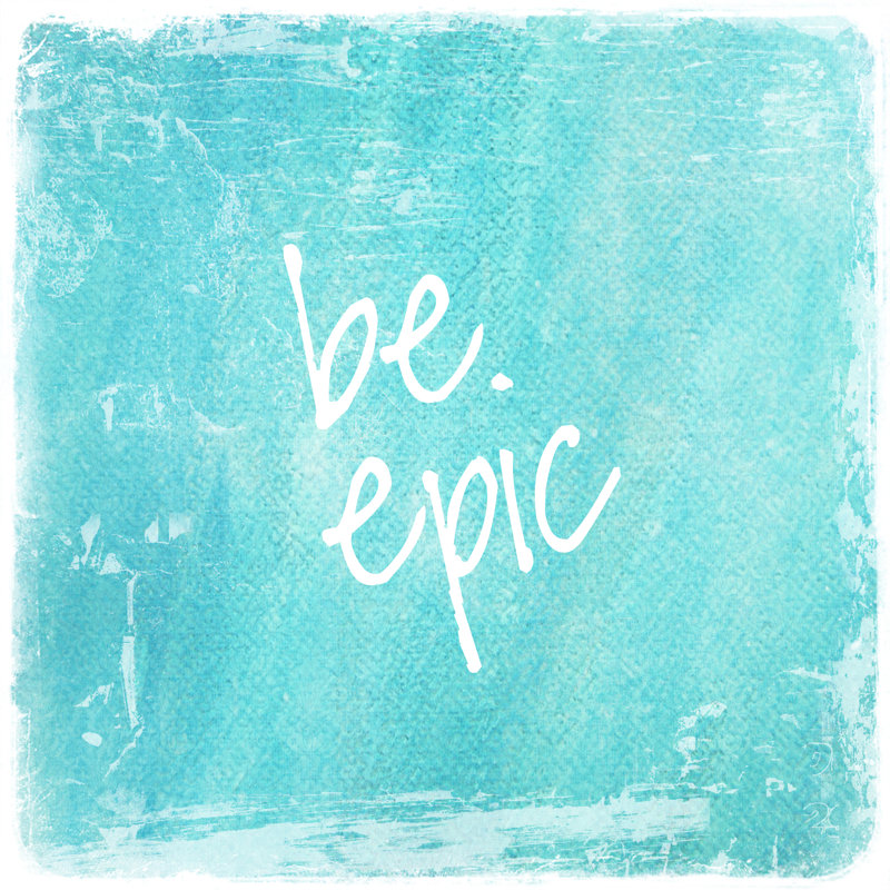 « be epic-square » par sylvia cook, reproduction d’art sur toile tendue, H 24 po x l 24 po x P 1,5 po
