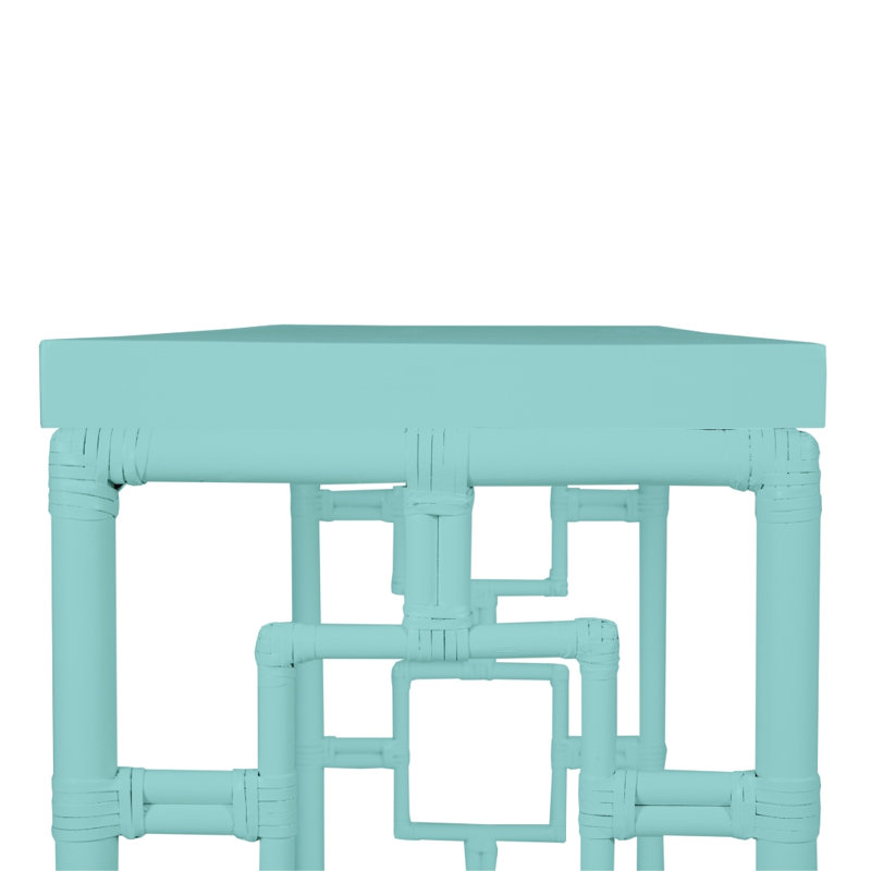 Sobe 60'' W Console Table, Turquoise