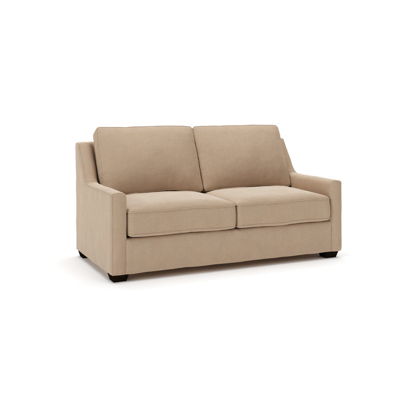 Canapé-lit rembourré 72 po Gemi, Velours performance pain grillé Bella