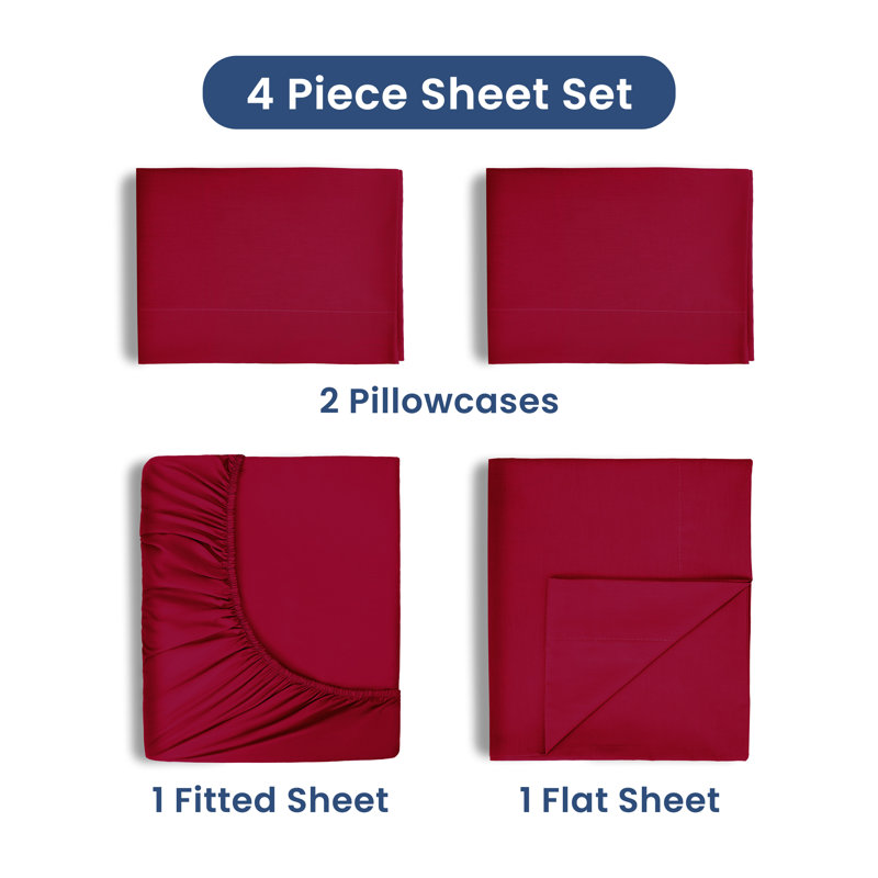 Martex 225 Thread Count Bed Sheets Light Weight, Soft Breathable Sheets, Brushed Cotton Rich Blend, Secure Fit, Wrinkle Resistant, Durable, Easy Care & Comfy Sheets