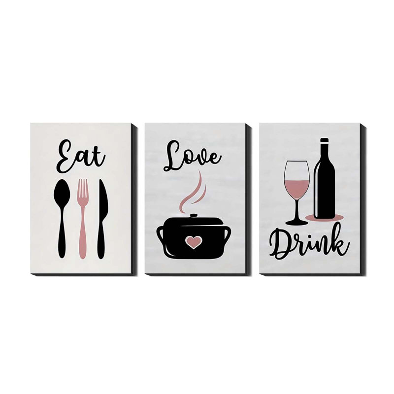 3 Piece Wrapped Canvas Wall Art