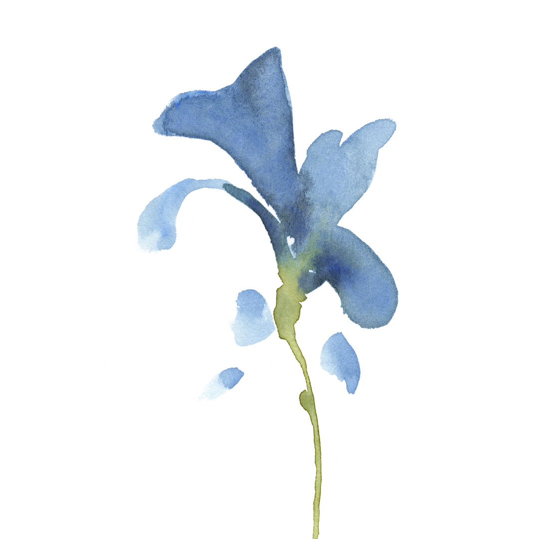 Leinwandbild Striking Blue Iris V von Jacob Green