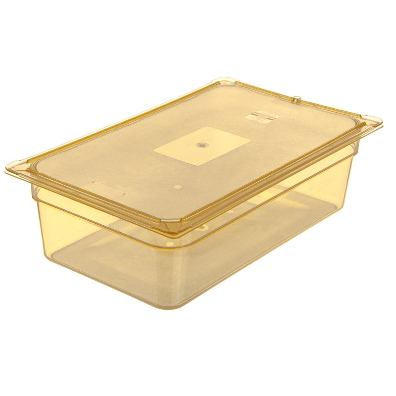 Top Notch® 2,5 pte Contenant alimentaire rectangulaire en plastique, 6", Ambre