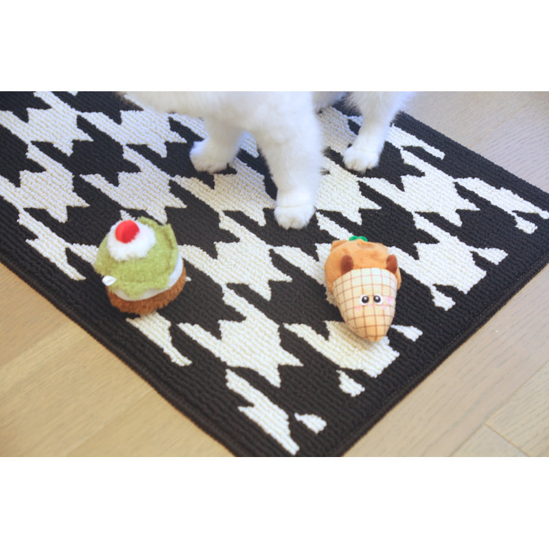 Tapis géométrique ondulé Taupegrid, Rectangle 3 pi 11 po x 2 pi 8 po
