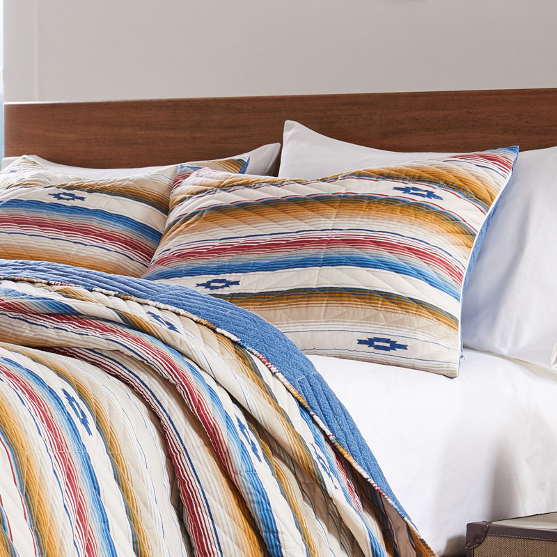 Greenland Home Fasions Painted Desert Sapphire Standard Sham, 20x26, Standard