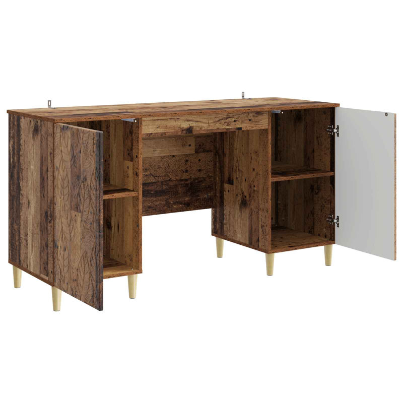 Credenza Desk, Old Wood