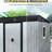 Spacious Metal Outdoor Shed For Garden Tools - With Gloves Easy To Assemble-115808173-115808171