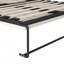 Lit escamotable double avec bureau, tablettes et armoires de rangement