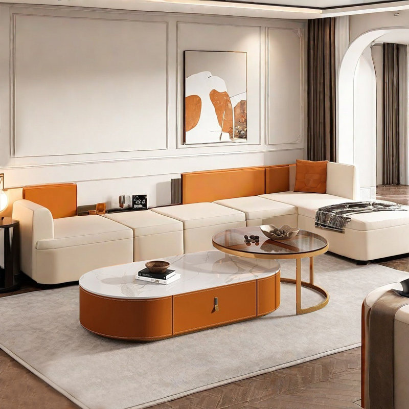 Table basse de luxe moderne de style minimaliste