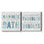 «Bubble Bath I», ensemble de 2 reproductions sur toiles tendues-1237216620