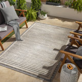 Hailes Moroccan Area Rug in Gray/Beige