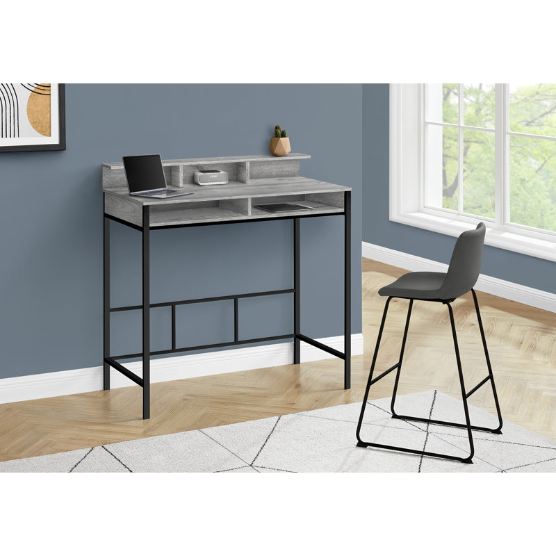 Bureau d'ordinateur, Gris / Noir