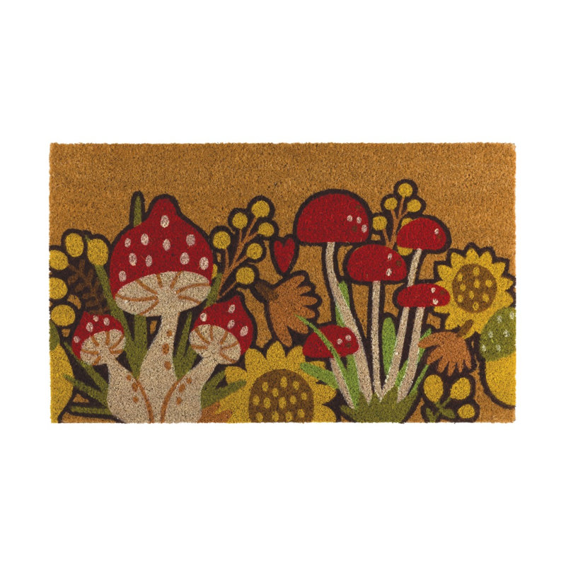 Paillasson antidérapant 30x18, Mushroom