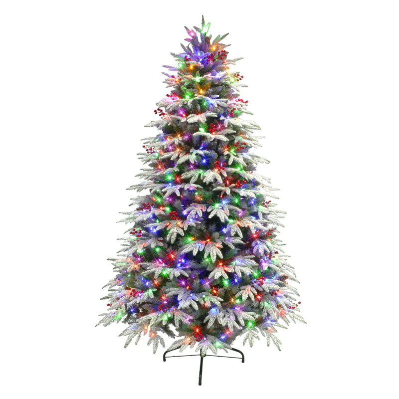 7.5' Lighted Fir Christmas Tree