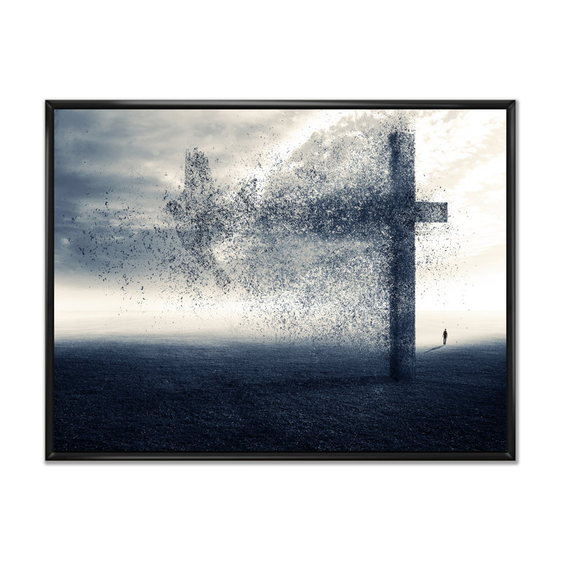«Christian Grassy Field», impression sur toile encadrée