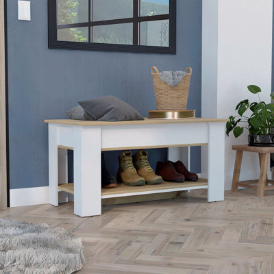 Table de rangement, quatre pieds, tablette inférieure