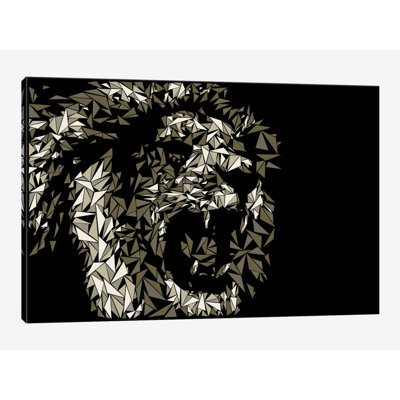 « lion », impression sur toile