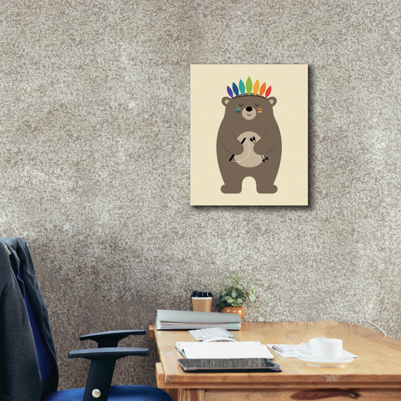 «Be Brave» par Andy Westface, H 24 po x l 20 po x P 0,75 po