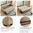 84.25"Beige Tech Fabric Convertible Pull-Out Sofa Bed