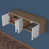 White/Walnut