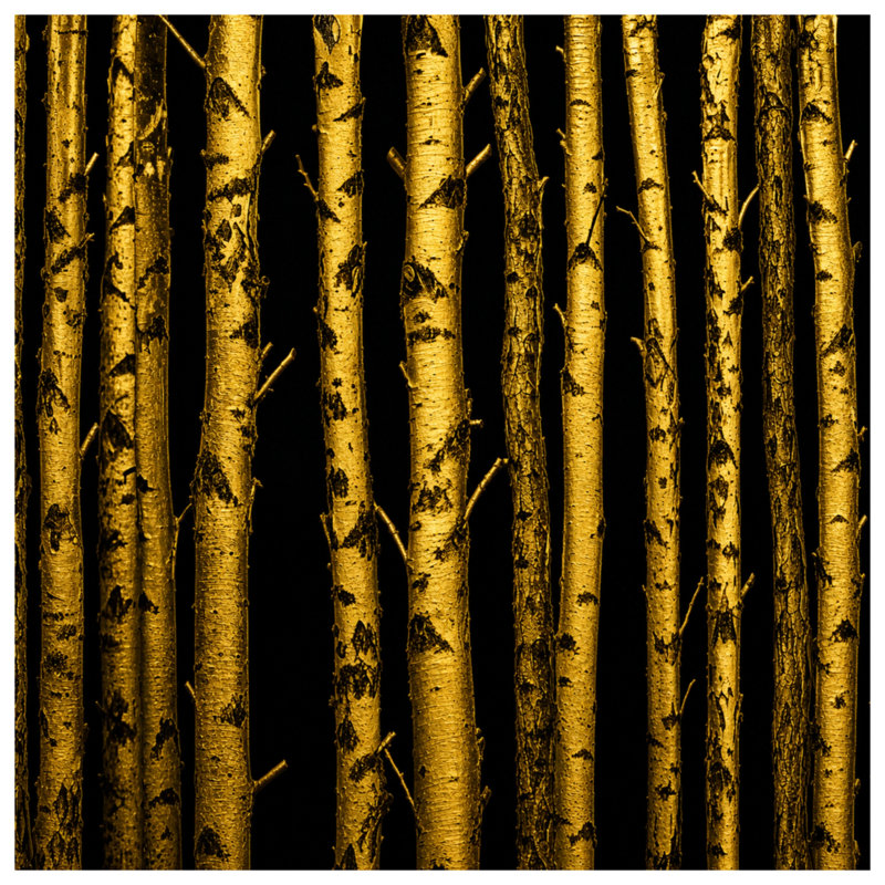 Coussins Golden Birch Trees, 16 x 16 pouces