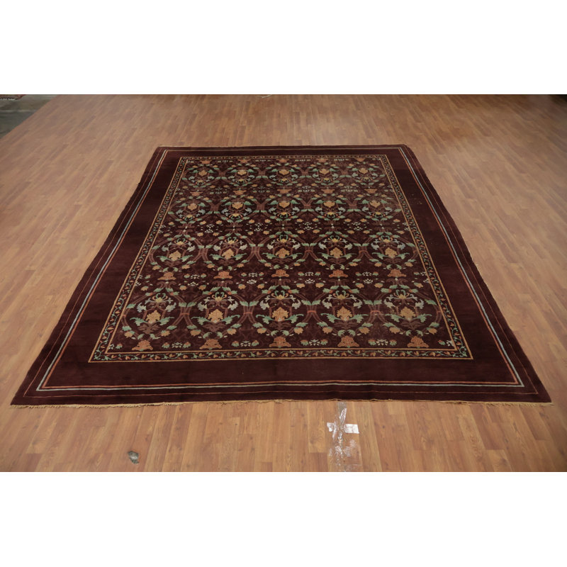 Tapis antique antique Art Deco 9 x 12
