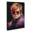 Elton John Abstract Art - Wrapped Canvas-1906187842