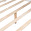 Lit en bois avec 2 tiroirs, une étagère de rangement et un toit, maison spacieuse blanche pour - dimensionnée, tiroirs pratiques-48797461